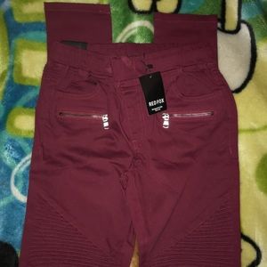 Burgundy Joggers